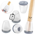 16PCS Chair Leg Floor Protectors With Thick Wrap Felt Pads Silicone Furniture Foot Cover Table Feet  Protect Floors