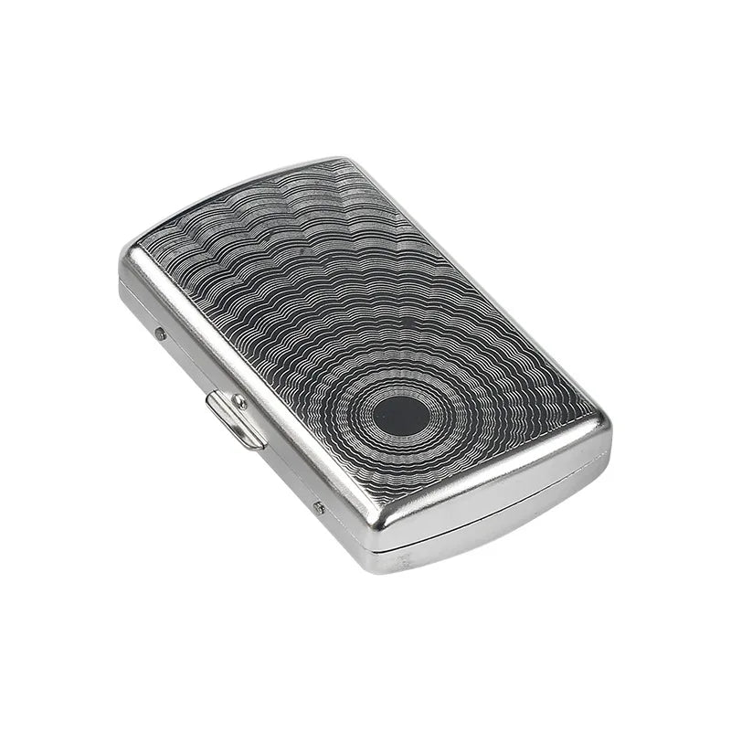 Metal Cigarette Case 12 Capacity For Cigarettes Storage Exquisite Compact Portable Anti-Pressure Outdoor Smoking Box