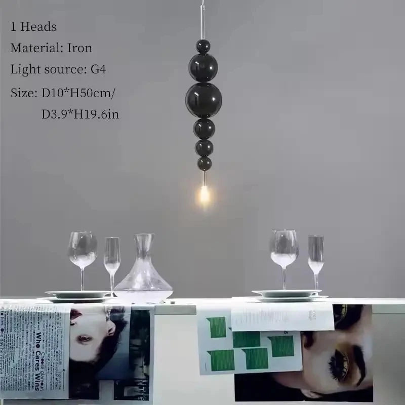 Modern Nordic Iron Ceiling Chandelier with LED G4 Bulbs