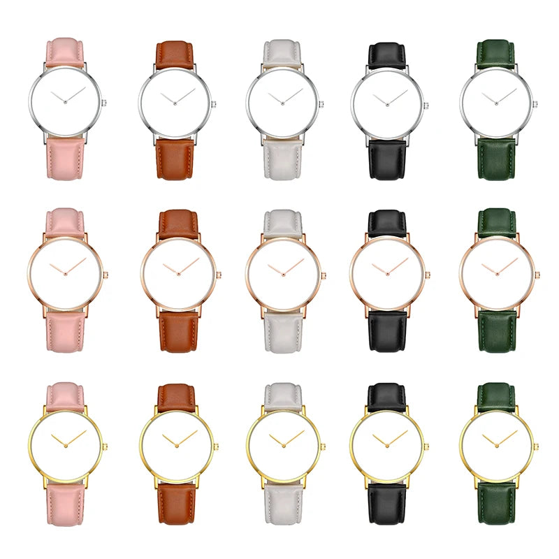 Custom Your Own Logo Watch Leather Personalized Wrist Picture Watches Printed Watch Dial Customized
