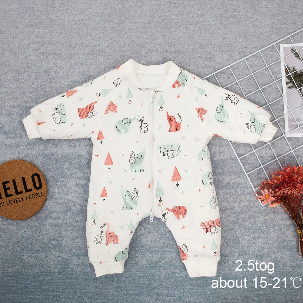 Baby Sleeping Bag Carriage Sack for Newborn Baby Animal Pattern Children Bed Play Split Leg Winter Anti Tipi Sleepsacks Warm