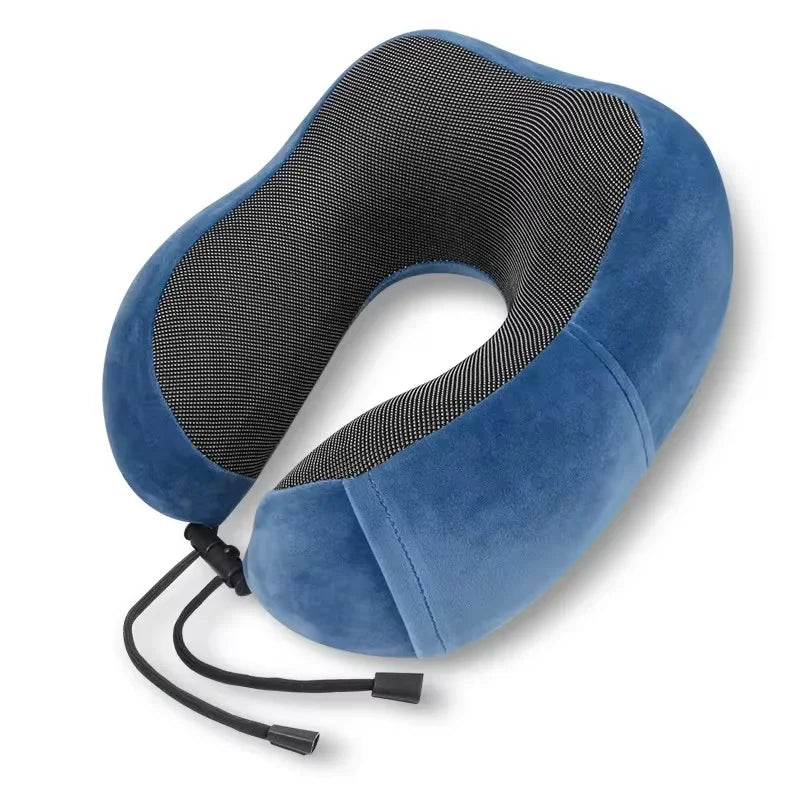 Memory Foam U Shaped Neck Pillow with Ergonomic Cervical Support