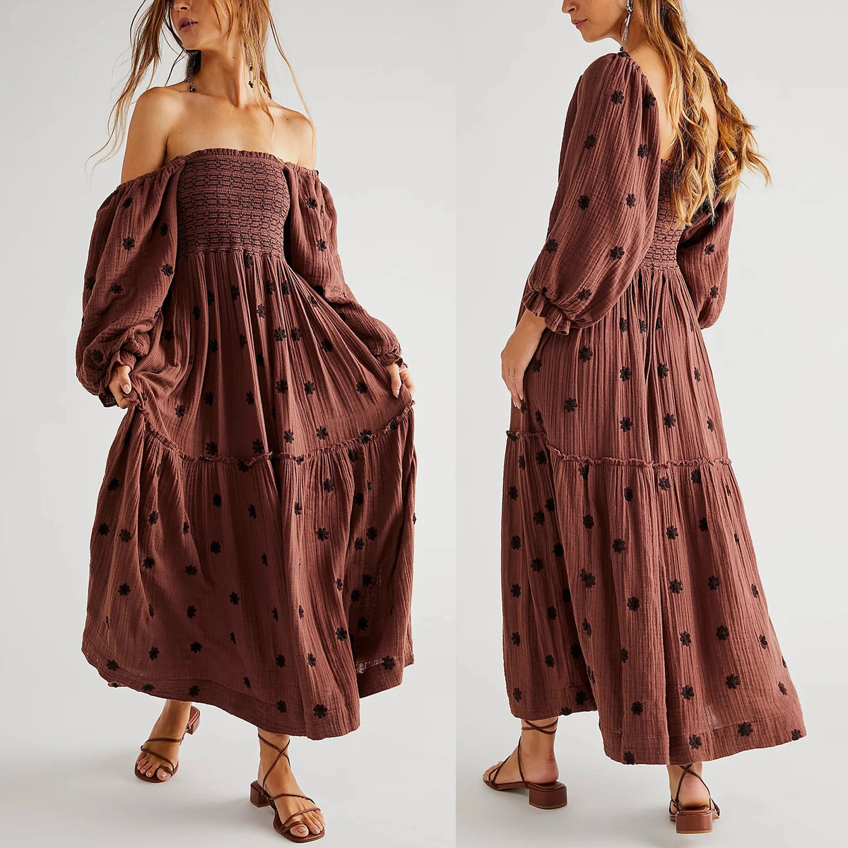 Vestido largo informal de verano para mujer Combhasaki 3D