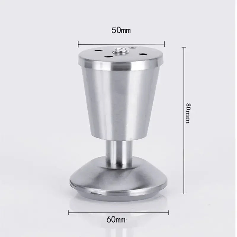 Adjustable Stainless Steel Furniture Legs 8-15cm for Cabinets and Sofas