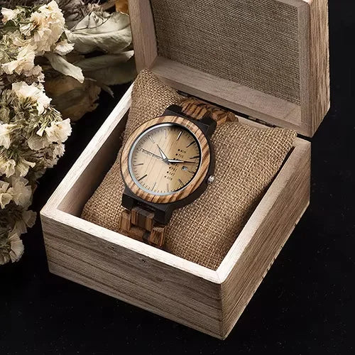 BOBO BIRD Wood Watch Men Women Quartz Week Date Couple Timepiece Colorful Wooden Band Logo Customize Gift Box Wholesale Dropship