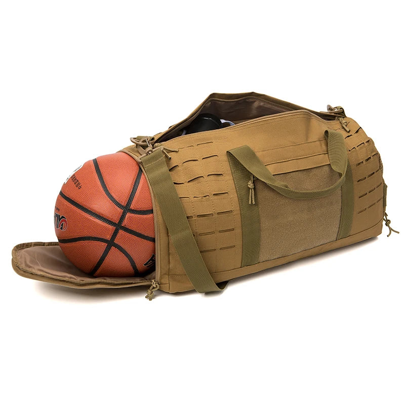 40L Sport Gym Bag Tactical Travel Duffel Bag for Men Survival Fitness Duffel Bag Training Bag Basketball Weekender Bag