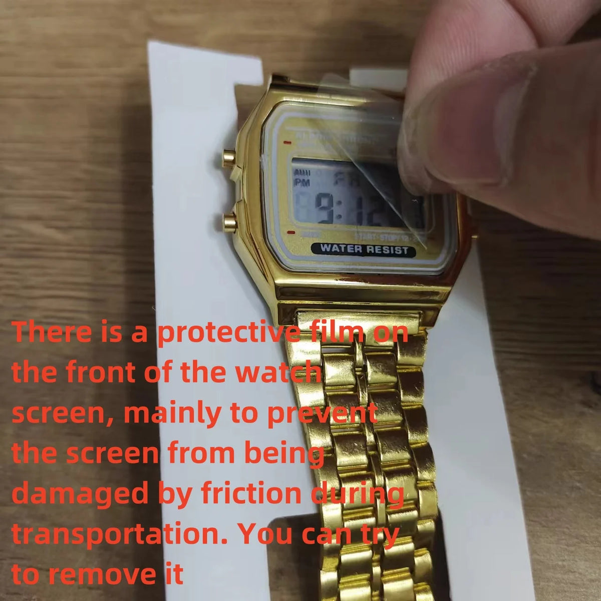 F91W Non-Waterproof Steel Band Watch for Women, Men, Business Clock, Multi-Functional LED Digital Sports Watch, Electronic Clock