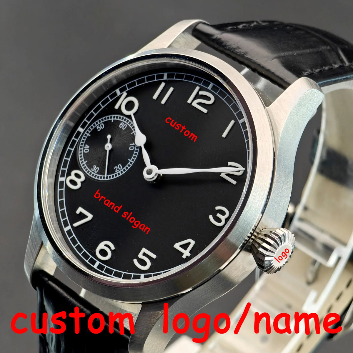 Corgeut Men's Custom DIY 42mm Luxury Fashion Watch Sapphire Glass St3600 Movement 316L Steel Case 50m Water Resistant Reloj Homb