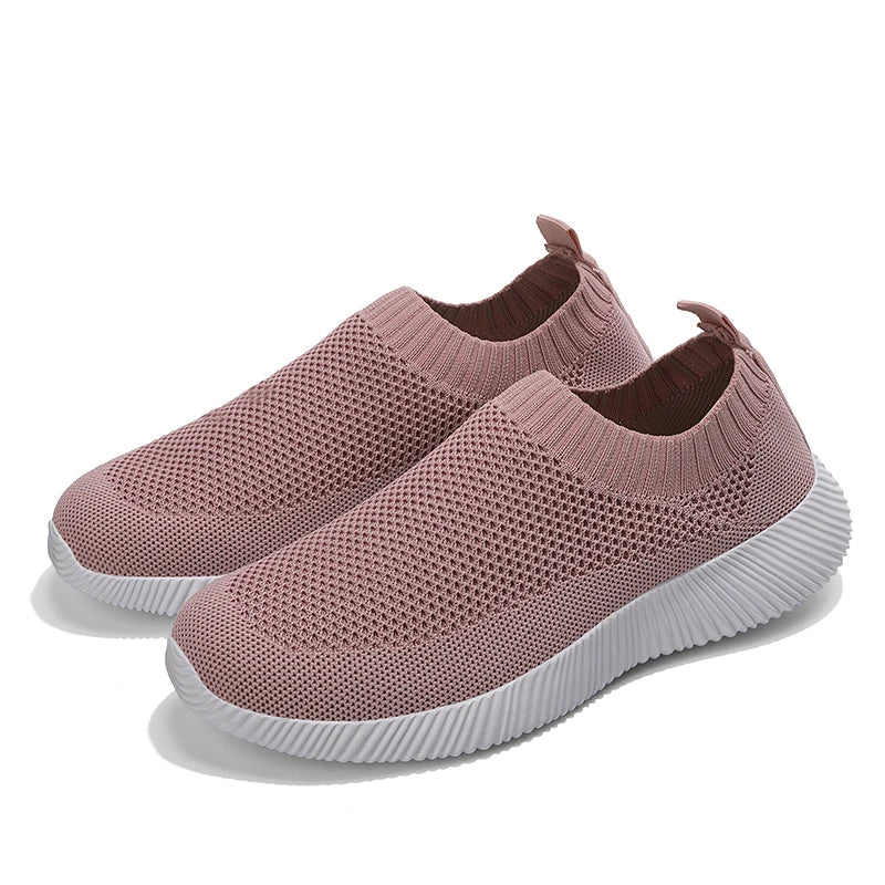 Moipheng 2023 Damskie trampki wulkanizowane, skarpetkowe sneakersy, letnie wsuwane płaskie buty damskie, mokasyny w dużych rozmiarach, buty do chodzenia