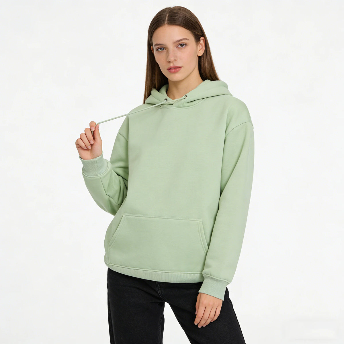 LEGIBLE Autumn Winter Oversize Hoodies Women Pulovers Hooded Thicken Warm Loose Hoodie Women Fleece Hoody Female