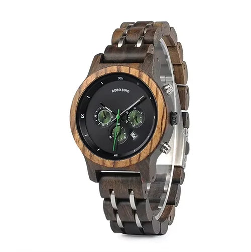 Zegarek damski BOBO BIRD, zegarek drewniano-metalowy z chronografem, możliwość personalizacji logo, prezent świąteczny w pudełku, dropshipping