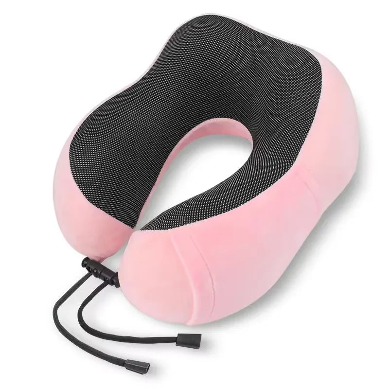 Memory Foam U Shaped Neck Pillow with Ergonomic Cervical Support