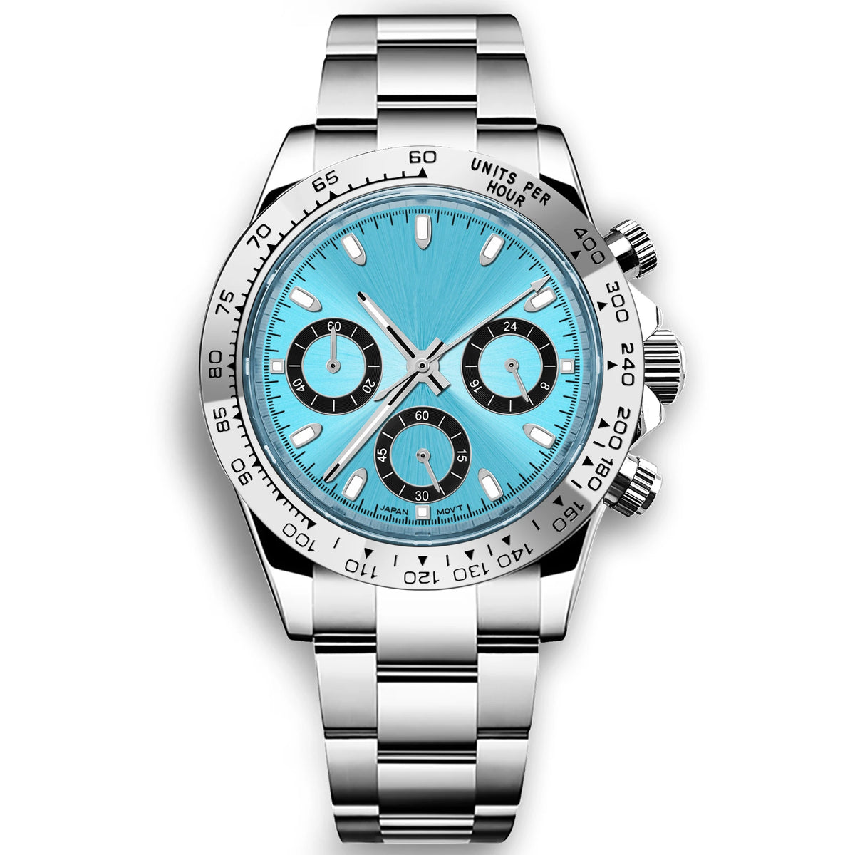Custom Logo Quarts Watches VK63 Watch Gentleman Casual Fashion Luminous 5ATM Waterproof Chronograph Watches for Men High-Quality