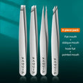 1/4pcs Set Professional Eyebrow Hair Removal Splinter Tweezers Set Perfect for Very Effortless and Relaxed to Remove