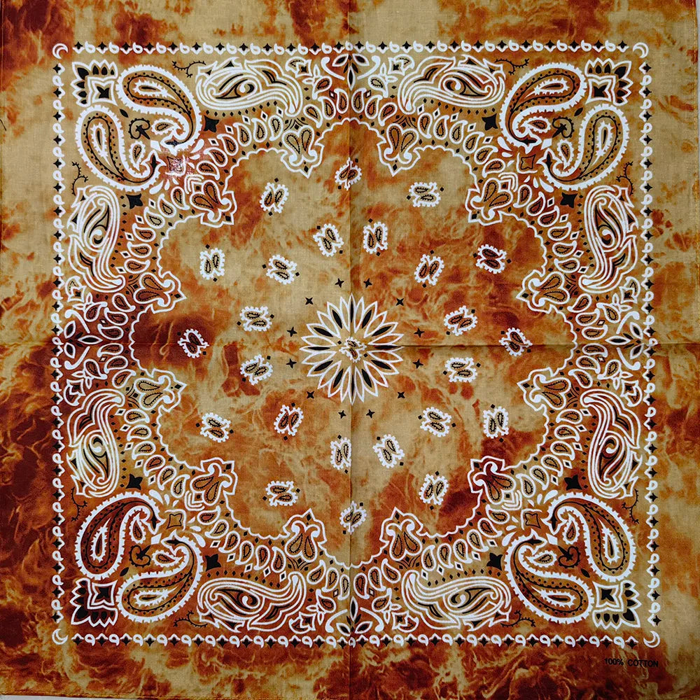 New Fashion Hip Hop 100% Cotton Bandana Square Scarf 55cm*55cm Black Red Paisley Headband Printed for Women/Men/Boys/Girls