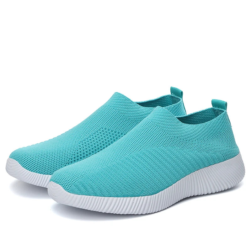 Moipheng 2023 Damskie trampki wulkanizowane, skarpetkowe sneakersy, letnie wsuwane płaskie buty damskie, mokasyny w dużych rozmiarach, buty do chodzenia