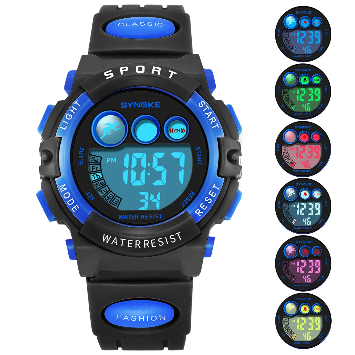 Reloj deportivo impermeable para niños, LED digital, de lujo, electrónico, para niños y niñas, regalos