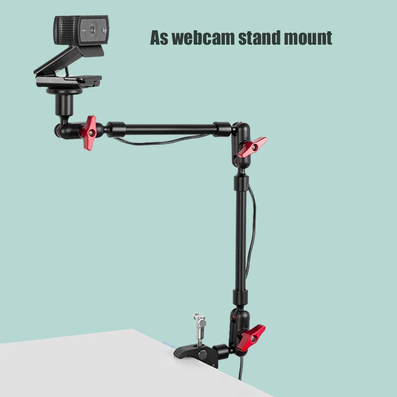 BFOLLOW 32" Aluminum Alloy Magic Arm with Clamp for Camera and Mobile Devices