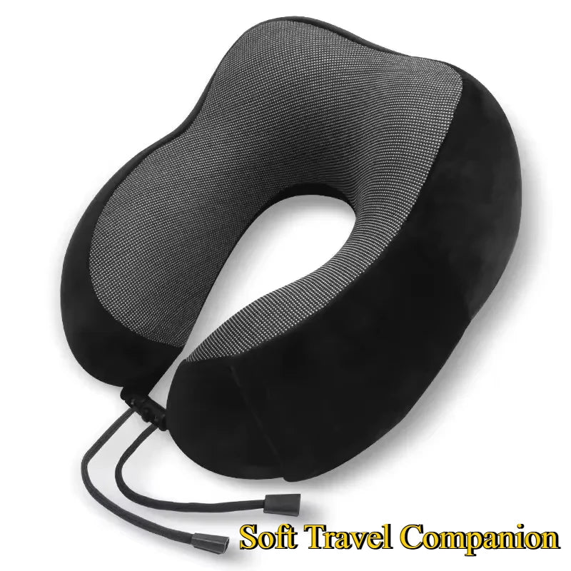 Memory Foam U Shaped Neck Pillow with Ergonomic Cervical Support