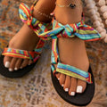 2026 Summer Flat Women's Shoes Foot Beach Sandals Outdoor All-Match Casual Slippers Large Size Women Sandals