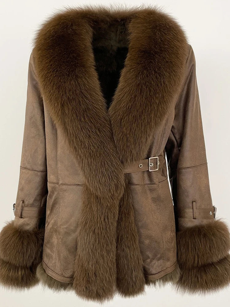Veste d'hiver pour femme OFTBUY, nouveau modèle en véritable raton laveur