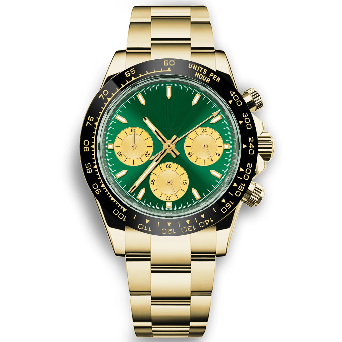 Custom Logo Quarts Watches VK63 Watch Gentleman Casual Fashion Luminous 5ATM Waterproof Chronograph Watches for Men High-Quality