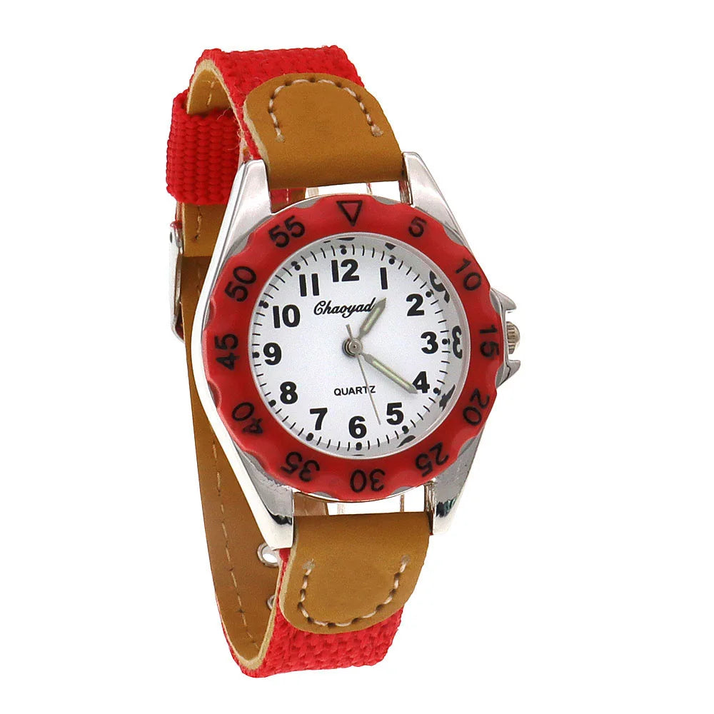 Reloj de alta calidad para niños, regalo para niños y niñas, reloj de pulsera de cuarzo para estudiantes que aprenden a decir la hora, reloj verde, regalos, dropshipping