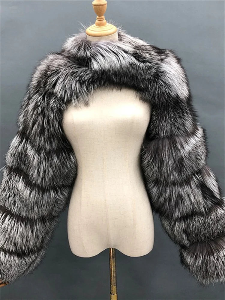 Vêtements d'hiver chauds 2022 manteaux en fausse fourrure rose noir femmes haut court à manches longues vestes en fausse fourrure gris blanc pour femmes en gros