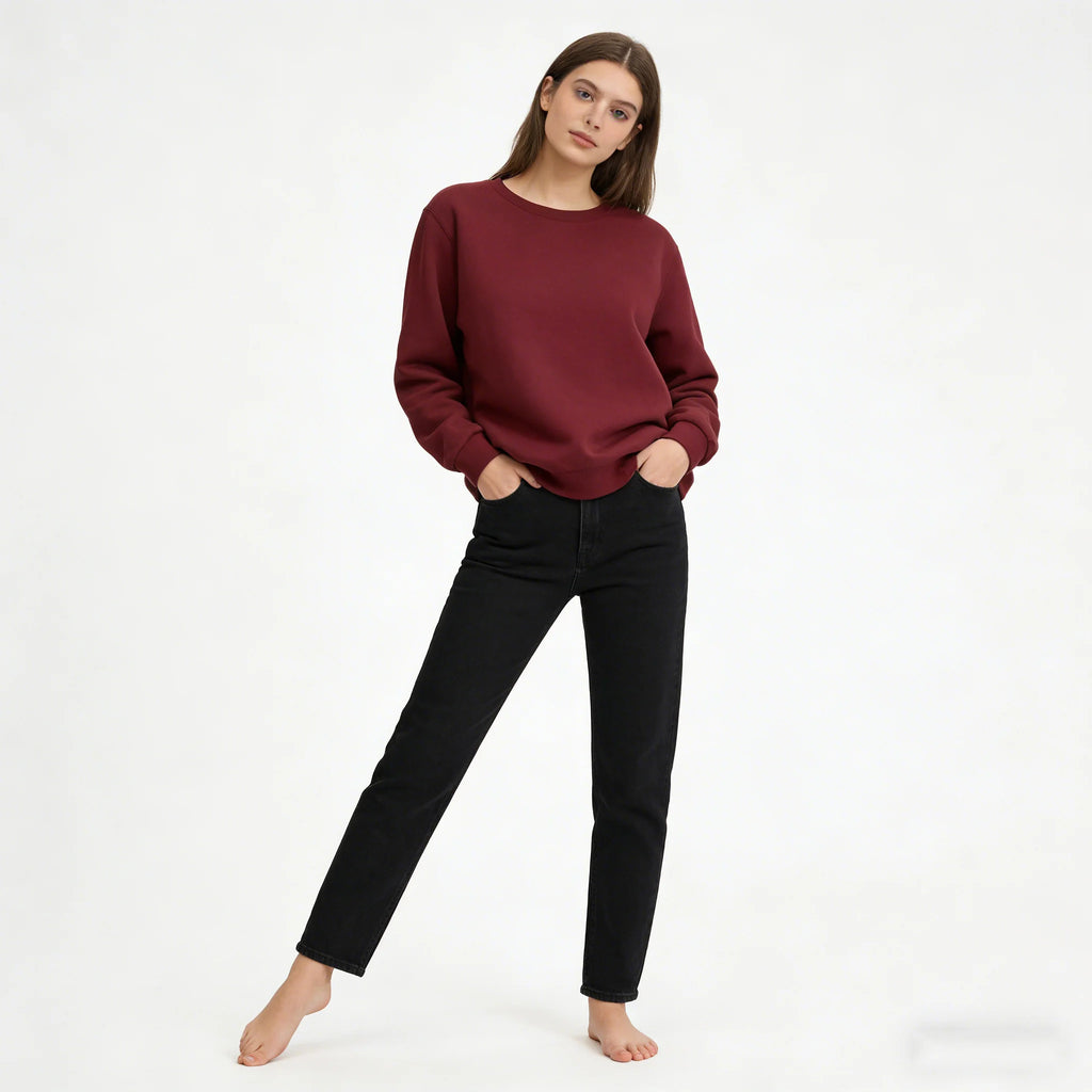 LEGIBLE Autumn Winter Woman's Hoodies Oversize Female Loose Solid Thicken Fleece Warm Women Sweatshirts Lady