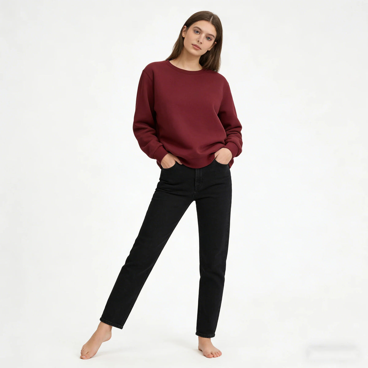 LEGIBLE Autumn Winter Woman's Hoodies Oversize Female Loose Solid Thicken Fleece Warm Women Sweatshirts Lady
