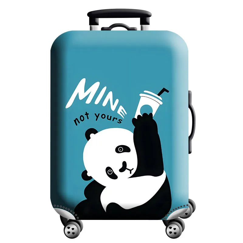 Thick Elastic World Map Luggage Protective Cover Zipper Suit for 18-32 Inch Bag Suitcase Covers Trolley Cover Travel Accessories