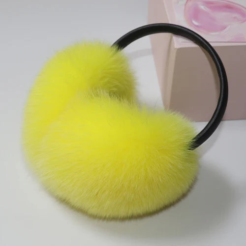 Real Fox Raccoon Fur Hang Ear Cover Warm Winter Earmuffs Headwear Ear Muffs Earmuffs Cold Ear Warmer Ear Protection Headband