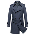 Classic Men's Trench Coat 8XL Plus Size Windbreaker High Quality Business Casual Wind Coat Men Clothing Oversized Ponchos