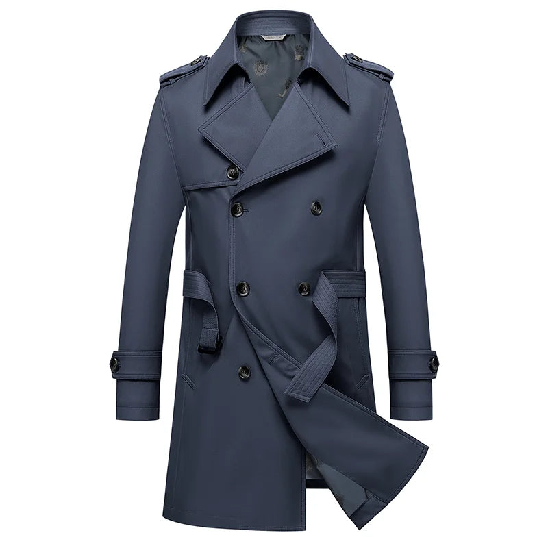 Gabardina clásica para hombre 8XL, cortavientos de talla grande, abrigo de alta calidad para negocios y estilo casual, ropa de hombre, ponchos de gran tamaño