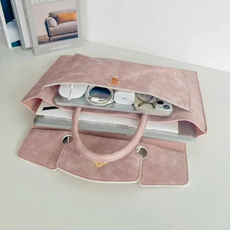 Lightweight Polyester Laptop Bag for Women with Tablet Sleeve