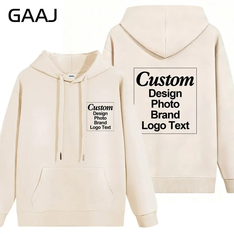 Custom Hoodie Cotton Sweatshirt Print Embroidery Brand Logo Text Photo Design Men Women Famliy Team Clothing 300g