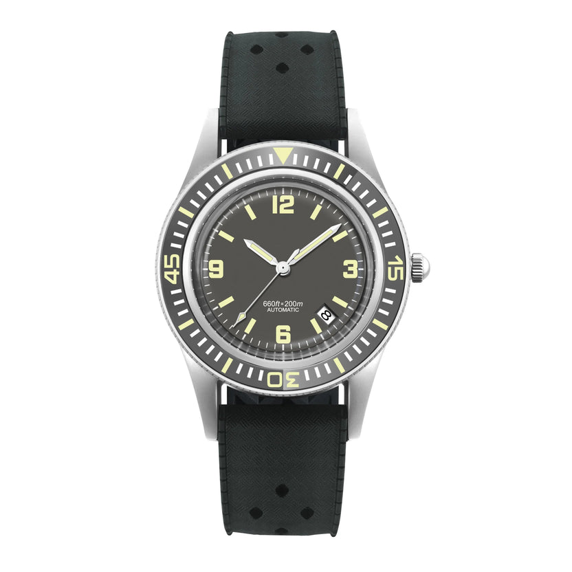 Zegarek nurkowy CORGEUT 50-Fathoms WD50F, mechanizm automatyczny NH35, 40 mm, męski, luminescencyjny, wodoszczelność 200 m, szafirowe szkło, styl vintage