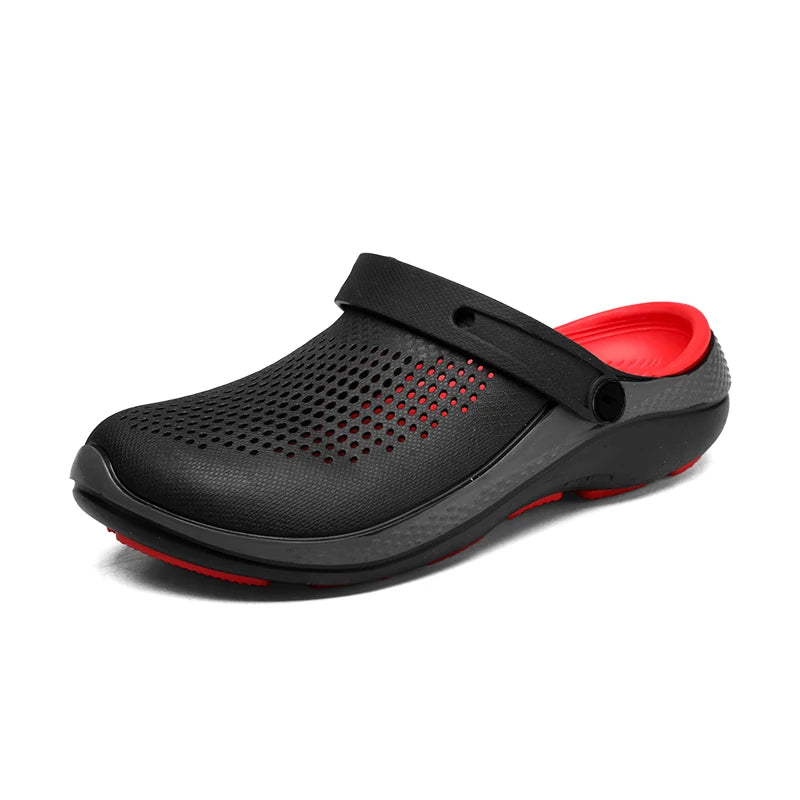 Sandalias de punta abierta antideslizantes para hombre, ideales para verano y uso al aire libre, pantuflas deportivas de playa de talla grande