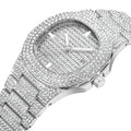 Fashion Hot  Unisex Watch Iced Out Quartz Watch Men Diamond Steel Hip Hop Watches  Top Brand Luxury Woman Clock Reloj Hombre