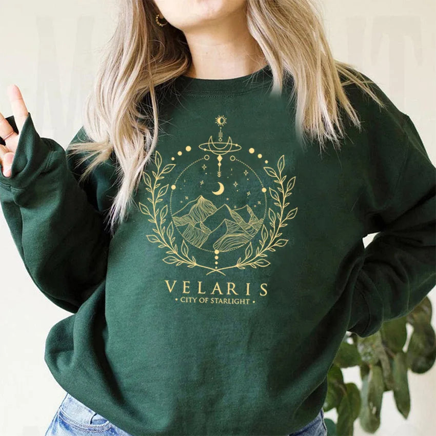 Velaris Sweatshirt a Court of Thorns and Roses Sarah J Maas Hoodie Night Court Sweater Velaris City of Starlight SJM Sweatshirts