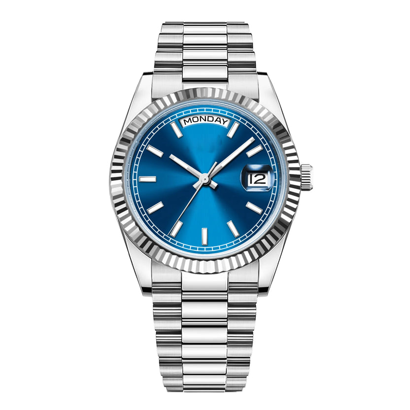 Męski zegarek mechaniczny 36/39 mm z nowym czarnym cyferblatem, luksusowy, mechanizm NH36/St1644, szkło szafirowe, wodoszczelność 10 BAR