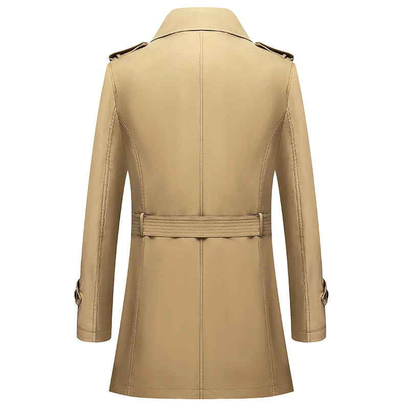 Gabardina clásica para hombre 8XL, cortavientos de talla grande, abrigo de alta calidad para negocios y estilo casual, ropa de hombre, ponchos de gran tamaño