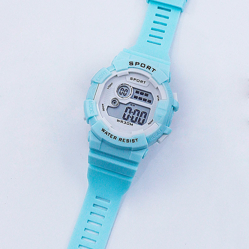 Relojes infantiles YIKAZE de moda, luminosos, resistentes al agua, con despertador, reloj electrónico inteligente para estudiantes, regalo para niños y niñas