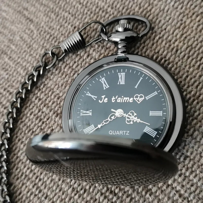 Customize Your LOGO Name Text 47MM Quartz Personalize Pocket Watch Vintage Bestman Groomsmen Wedding Gift Anniversary Presents