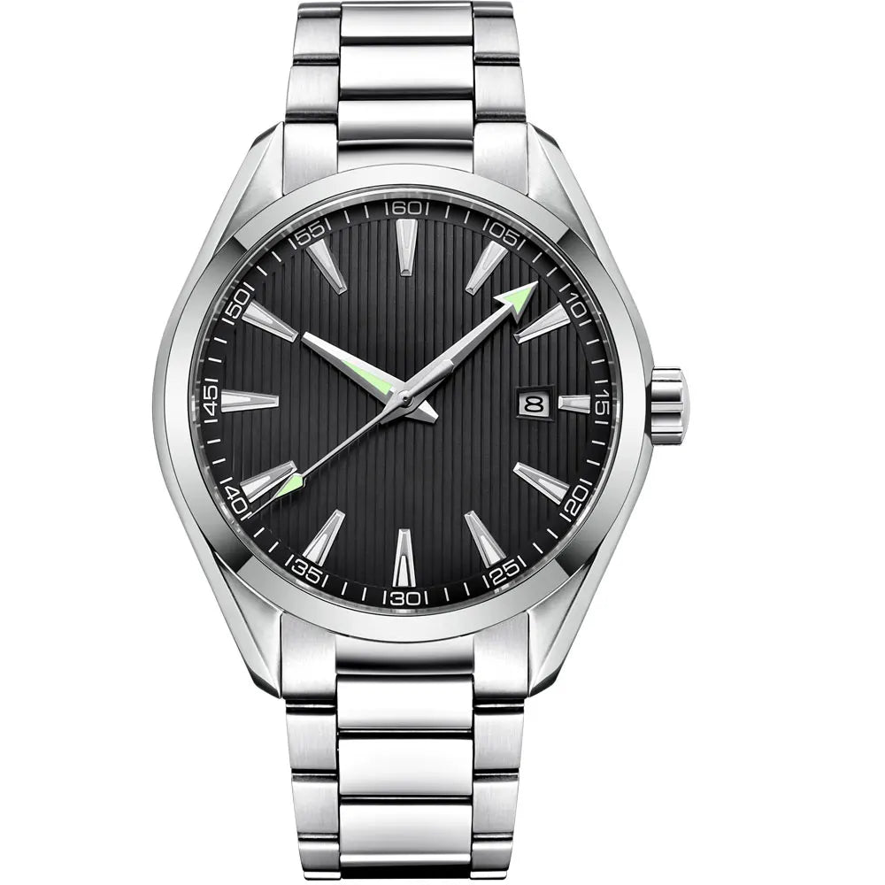 Luxury NH35 Movt Custom Logo 41mm Man Sport Automatic Relogio Masculino Mechanical Wristwatch Sapphire Steel Band Men's Watch