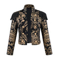 Victorian Women Renaissance Steampunk Brocade Colonial Jacket Set