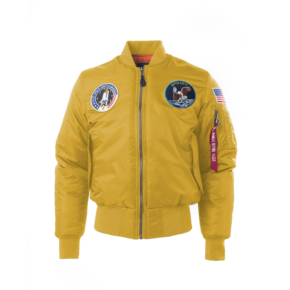 Apollo Winter Thick US Air Force Pilot Flight Bomber Jacket Ma-1 Reversible Padding Custom Available Oem Factory Puffer for Me