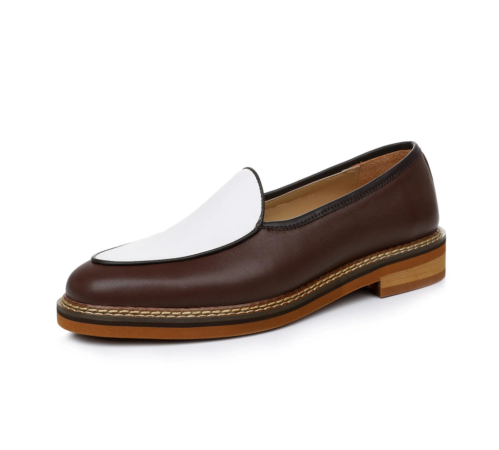 Mocasines de verano para hombre en piel genuina con ante y cuerda de cáñamo