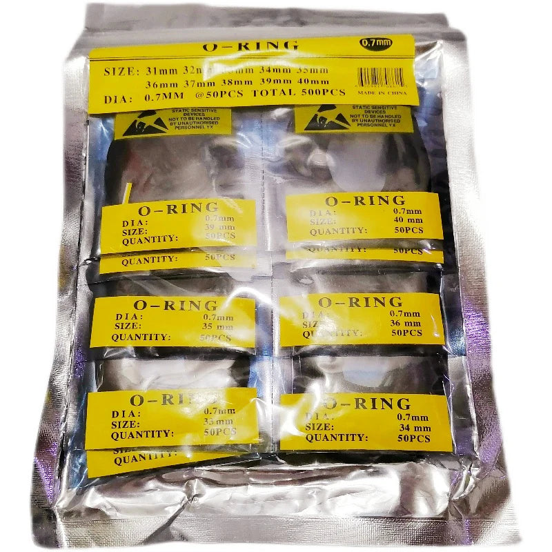 Junta tórica de goma de 0,5 mm, 0,6 mm, 0,7 mm, 0,8 mm, 0,9 mm, repuesto de sello de estanqueidad para tapa trasera de reloj