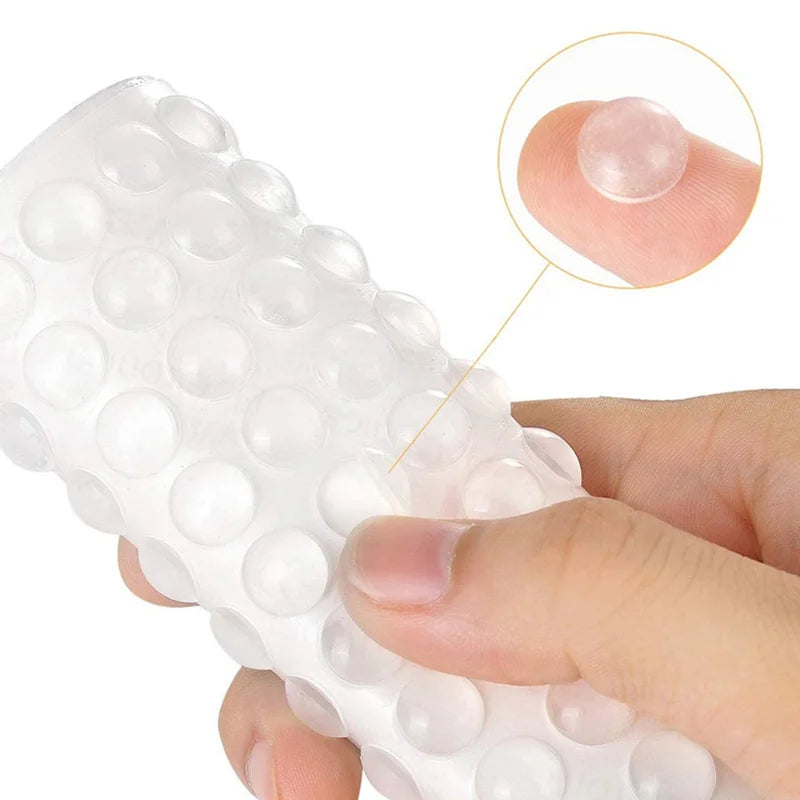 100pcs Transparent Self Adhesive Round Feet Bumpers Silicone Rubber Bumpers Soft Anti Slip Shock Absorber Feet Pads Damper